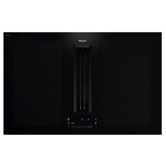 MIELE KMDA 7676-1 FL D BlackPerfection Επαγωγική Εστία με Ενσωματωμένο Απορροφητήρα 80cm